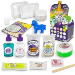 TUBAN Kit Massas Sensoriais Multisensorial Crianças | Slime + Areia + Neve + Cristais