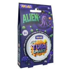 TUBI SMART Massa de Modelar Alien 50g | Plasticina Massa de Modelar Roxa Elástica + Bolinhas +6