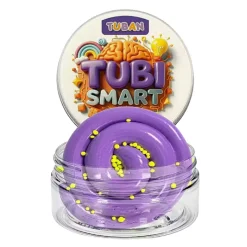 TUBI SMART Massa de Modelar Alien 50g | Plasticina Massa de Modelar Roxa Elástica + Bolinhas +6