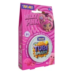 TUBI SMART Massa de Modelar Milky Pink 50g | Plasticina Massa de Modelar Elástica +6 Anos