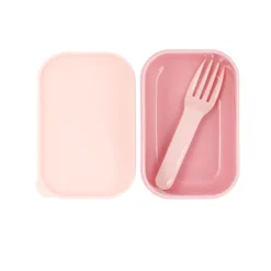 Tutete Caixa Frutas Magical Unicorn com Garfo | Lancheira Infantil BPA Free Snack Escolar