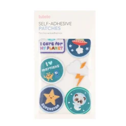 Tutete Conjunto Selos Autocolantes Têxteis Space x6