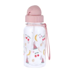 Tutete Garrafa Infantil Frutos 500ml | Sem BPA com Palhinha Dobrável