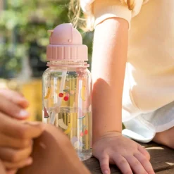 Tutete Garrafa Infantil Frutos 500ml | Sem BPA com Palhinha Dobrável