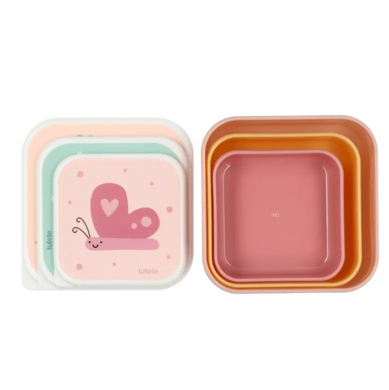 Tutete Lancheiras Bugs Conjunto 3 Caixas | Sem BPA