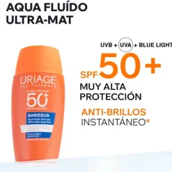 Uriage Bariésun Aqua Fluide Ultra Matte SPF50+ 50ml | Pele Oleosa