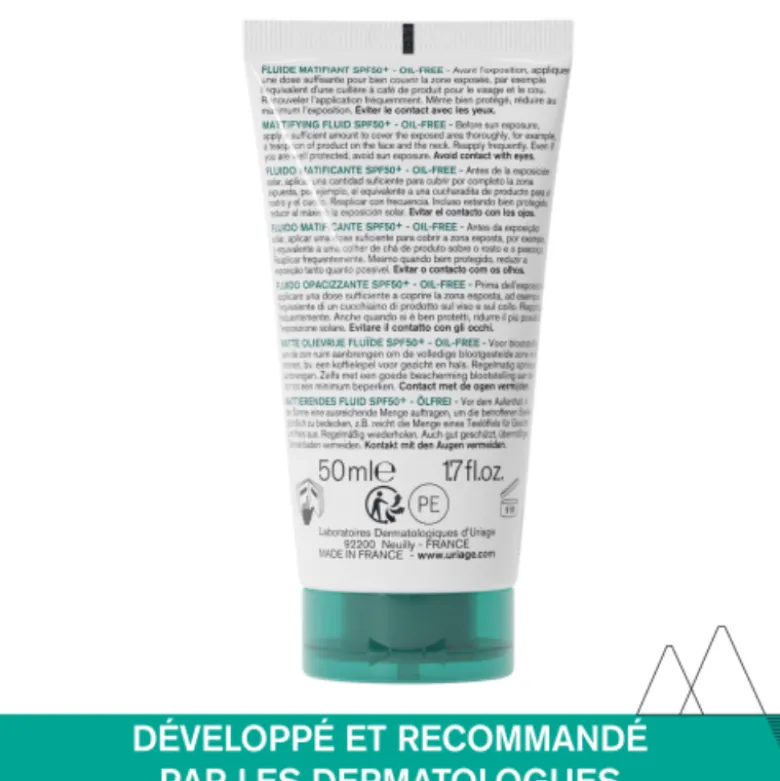 Uriage Hyséac Fluído Matificante FPS50+ 50ml