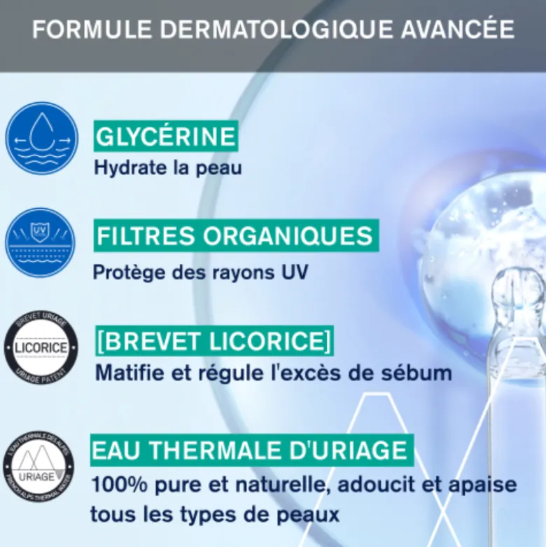 Uriage Hyséac Fluído Matificante FPS50+ 50ml