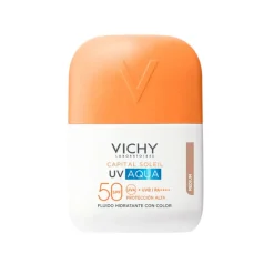Vichy Capital Soleil UV-Aqua Fluido com Cor Medium SPF50 50ml| Tom Médio Uniformiza e Hidrata