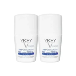 Vichy Desodorizante Roll-On 24h 0% Alcool 2x50ml -50% 2ªUnidade