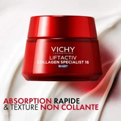 Vichy Liftactiv Collagen Specialist 16 Creme Noite 50ml