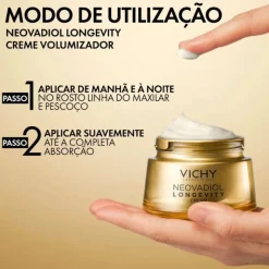 Vichy Neovadiol Longevity Recarga Creme de Dia 50ml | Creme Volumizador para Pele Madura