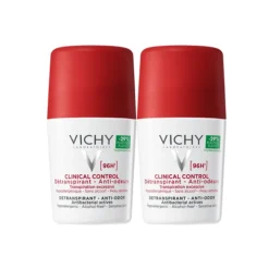 Vichy Pack Clinical Control 96H Mulher Antitranspirante 2x50ml | Reduz Transpiração Intensa