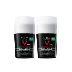 Vichy Pack Homme Desodorizante Roll-On 72h 2x50ml | 50% 2a Unidade | Antitranspirante Intenso