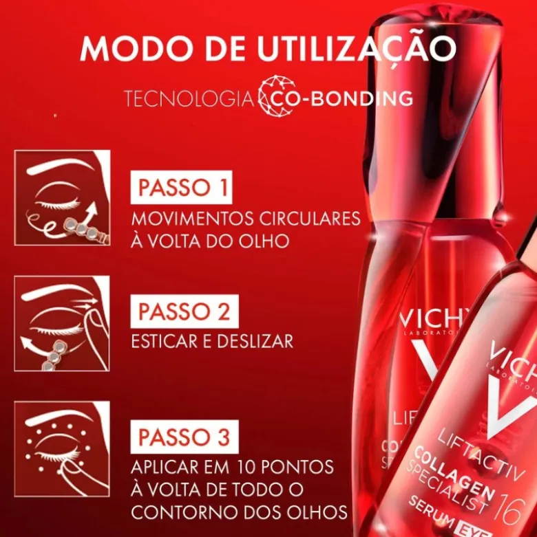 Vichy Sérum Olhos Vichy Liftactiv Collagen Specialist16 15ml | Corrige 16 Sinais
