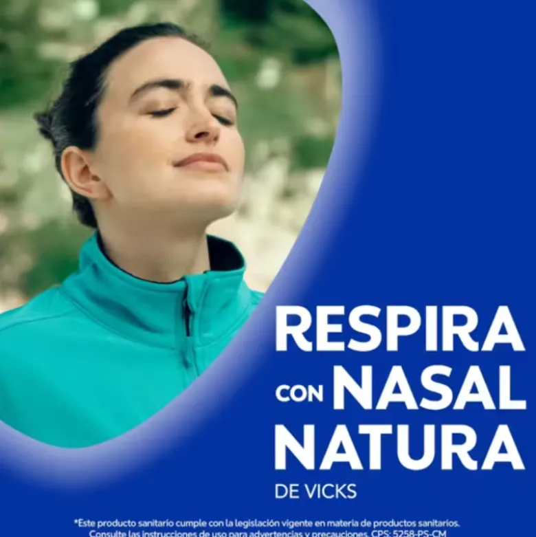 Vicks Natura Spray Nasal 20ml | Descongestionante Natural com Óleos Essenciais