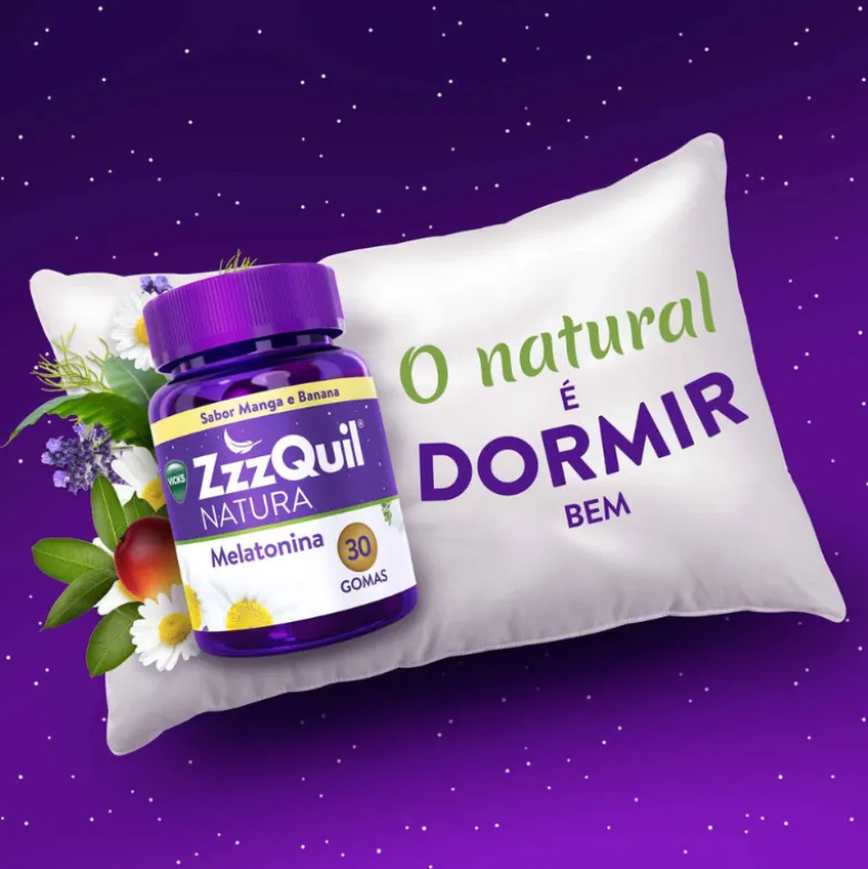 Vicks Zzzquil Sono Gomas Manga e Banana 30