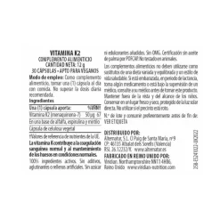 Viridian Vitamin K2 50Ug 30Cápsulas