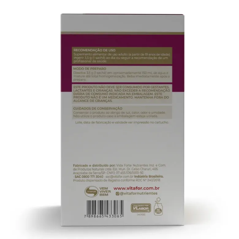 Vitafor Colagentek Beauty Ananás Hortelã Saquetas 30x3,5g