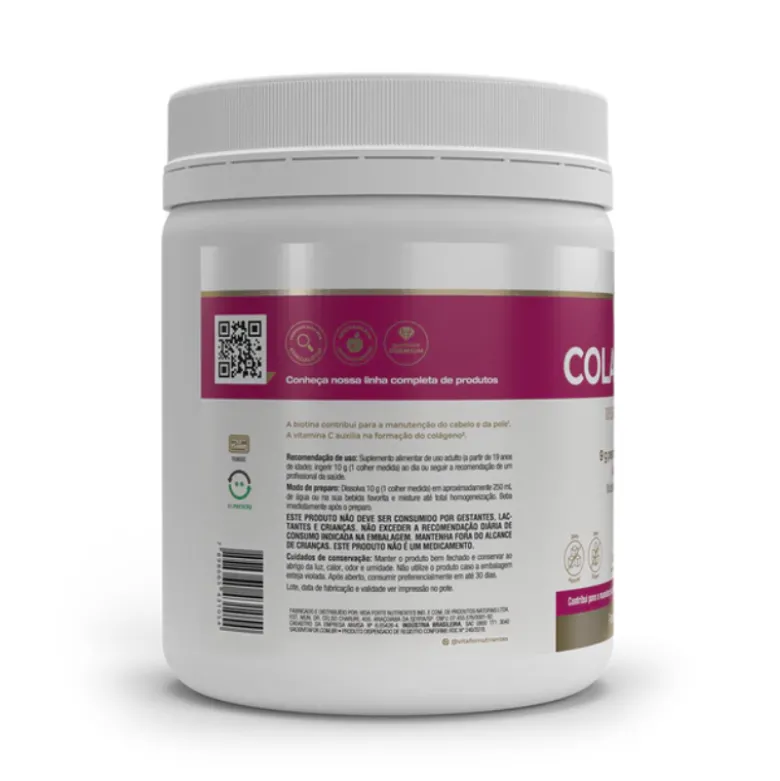 Vitafor Colagentek Pó Maçã Verde Colágenio Hidrolisado 300g | Pele, Cabelo, Unhas e Articulações