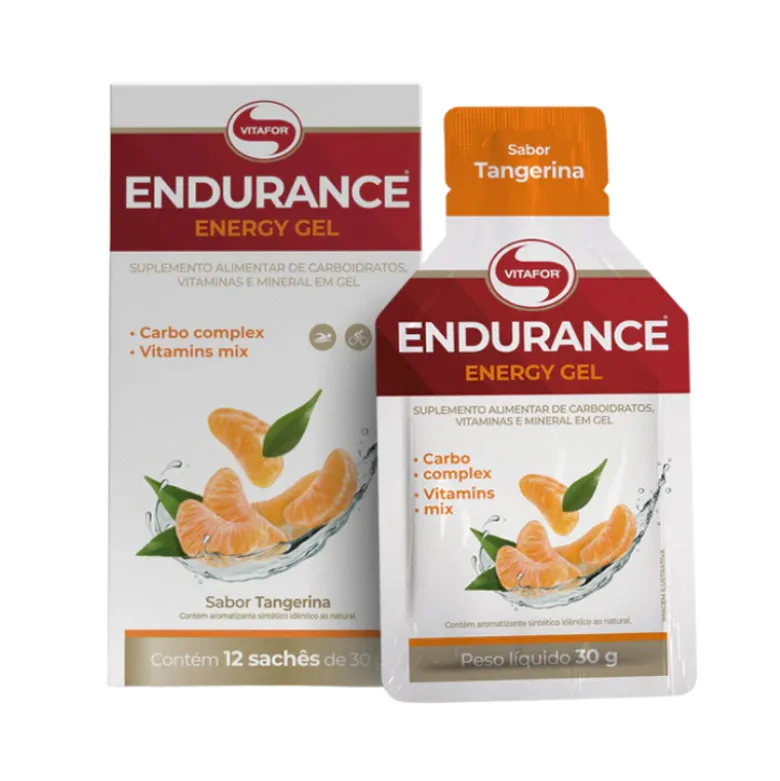 Vitafor Endurance Energy Gel Tangerina Saquetas 30g 1Unidade