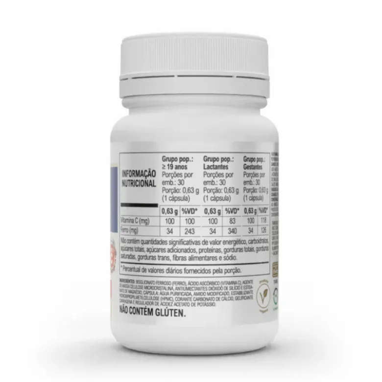 Vitafor Ferro Plus 30 Cápsulas | Reduz Cansaço e Apoia Sistema Imunitário