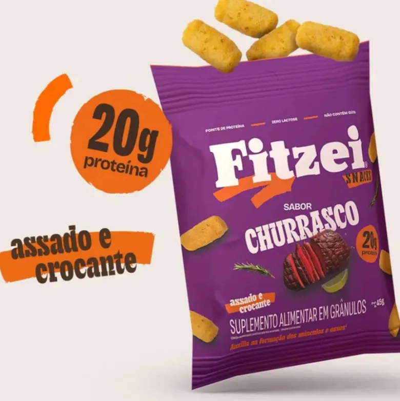 Vitafor Fitzei Snacks Proteicos Churrasco 45g