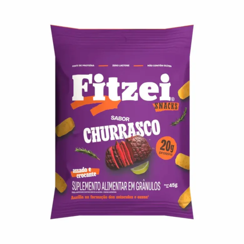 Vitafor Fitzei Snacks Proteicos Churrasco 45g
