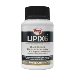 Vitafor Lipix 6 60 Cápsulas | Suplemento com Cafeína para Resistência e Metabolismo