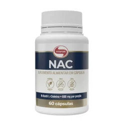 Vitafor NAC N-Acetil Cisteína 600mg 60 Cápsulas | Antioxidante e Sistema Imunitário