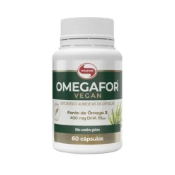 Vitafor Omegafor Vegan 60 Cápsulas | Ómega 3 de Algas - Saúde Cardiovascular e Cerebral