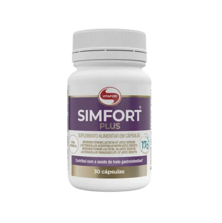 Vitafor Simfort Plus 30 Cápsulas | Probiótico Apoia o Equilíbrio e a Saúde Gastrointestinal