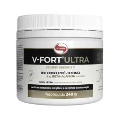 Vitafor V-Fort Pré-treino Ultra Beta Alanina Limão 240g