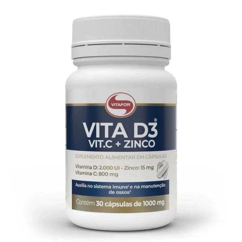 Vitafor Vita D3 + C + Zinco 1000mg x 30 cápsulas