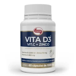 Vitafor Vita D3 + C + Zinco 1000mg x 60 cápsulas