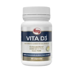 Vitafor Vita D3 Suplemento 60 Caps | Para Ossos e Imunidade