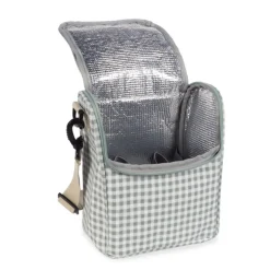 Walking Mum Bolsa Térmica I Love Vichy Verde | Mantém Temperatura 4h | 26x23x12 cm