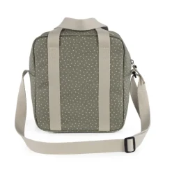 Walking Mum Bolsa Térmica Polka Dot Poppy Moss | Para biberões mantém a temperatura até 4h