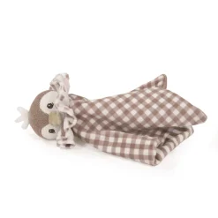 Walking Mum Doudou Pinguim Praliné Moka 25cm | Peluche de Conforto Bebé 0+