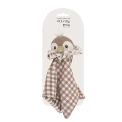 Walking Mum Doudou Pinguim Praliné Moka 25cm | Peluche de Conforto Bebé 0+