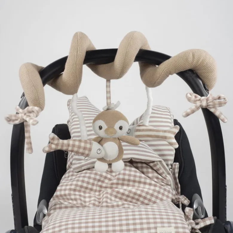 Walking Mum Espiral Didática Pinguim Praliné Moka | Brinquedo Sensorial Bebé 0+