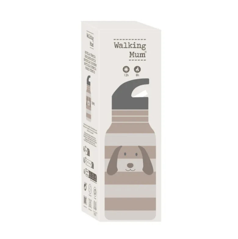 Walking Mum Garrafa Térmica Cão Sintra Beige 500ml | Com palhinha
