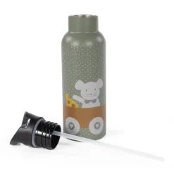 Walking Mum Garrafa Térmica Rato Poppy 500ml | Com palhinha