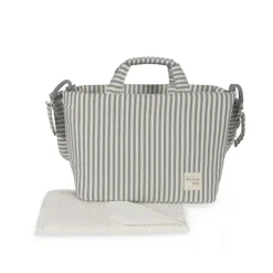 Walking Mum Mala Maternidade Praliné Strips Matcha | Padrão Riscas