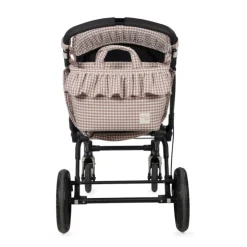 Walking Mum Mala Maternidade Praliné Vichy Moka | Padrão Quadrados