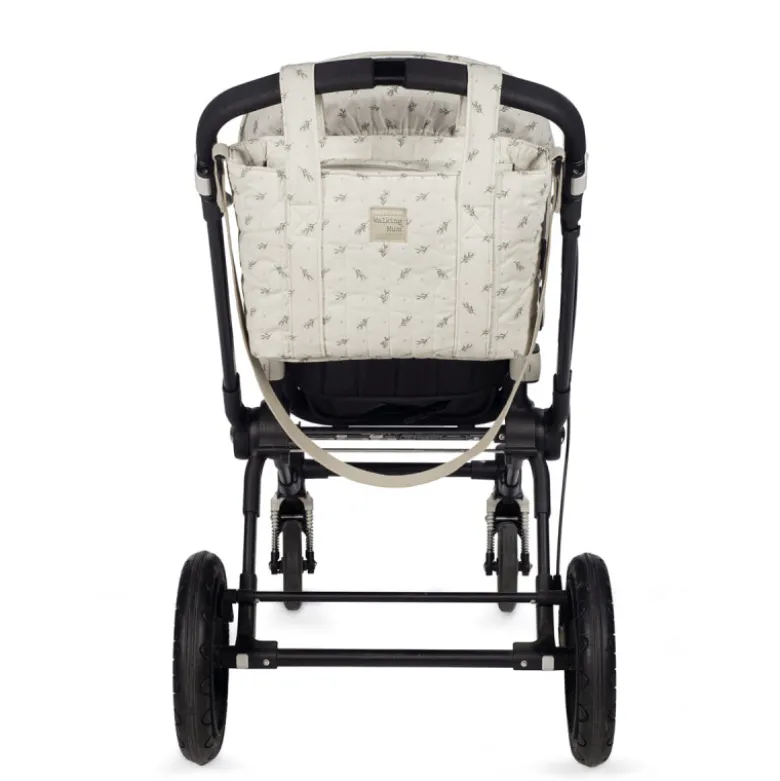 Walking Mum Mala Maternidade Tiracolo Mimosa Verde | Bolsa Carrinho Bebé Impermeável com Trocador