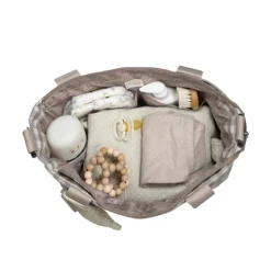 Walking Mum Mala Tiracolo Maternidade Caetana Sand | Alças curtas para fixar ao carrinho de bebé
