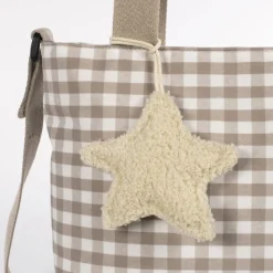 Walking Mum Mala Tiracolo Maternidade Caetana Sand | Alças curtas para fixar ao carrinho de bebé