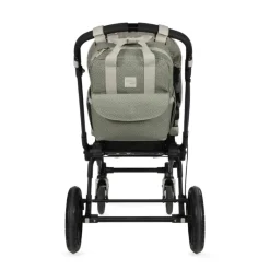 Walking Mum Mochila Maternidade Polka Dot Poppy Moss | Muda fraldas incluído