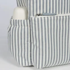 Walking Mum Mochila Maternidade Praliné Strips Matcha | Muda fraldas incluído